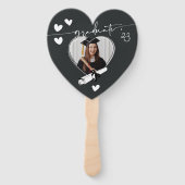 一意の人気があるフレーム付きハート ハンドファン (正面)