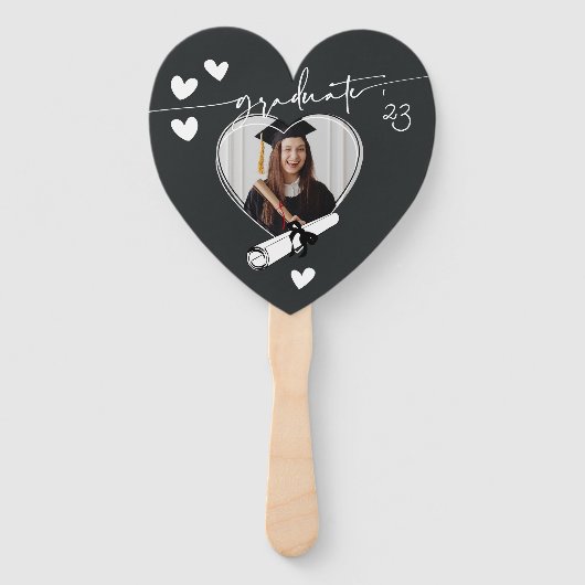 一意の人気があるフレーム付きハート ハンドファン