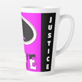 一愛の鮮やかなピンクが大声で言う カフェラテマグ