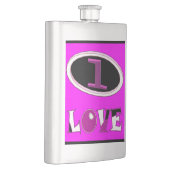 一愛の鮮やかなピンクが大声で言う フラスク (右)