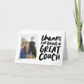 一感謝してい枚の写素晴らし真をコーチす感謝しているため カード (正面)