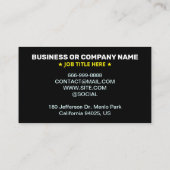 一括アポイントメントカード(白黒のアラーム) 予約カード (裏面)