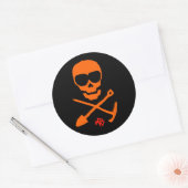 一括残高のシール ラウンドシール (封筒)