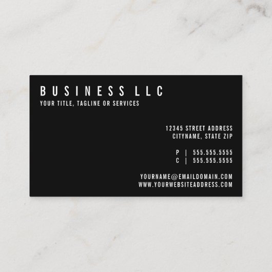 一掃の女中の冗談 名刺 (裏面)