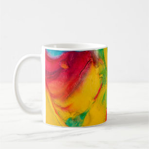 一数々の筋絵を描の細長い コーヒーマグカップ