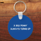 一文も残らず出る キーホルダー (正面)