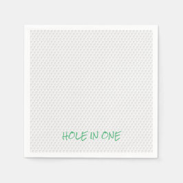 一文字おもしろいゴルフボール引退のゴルフ穴 スタンダードカクテルナプキン