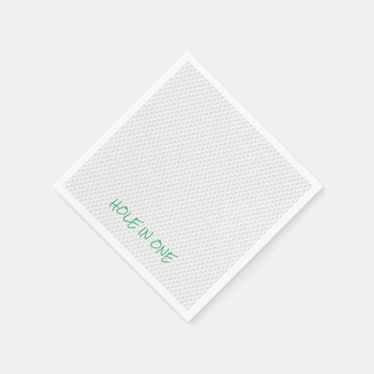 一文字おもしろいゴルフボール引退のゴルフ穴 スタンダードカクテルナプキン (角)