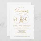 一文字お祝い追悼式 招待状 (正面/裏面)