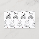 一文字の卵を産むマザーヘン 名刺 (正面)