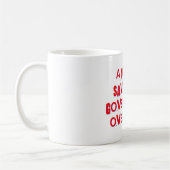 一文救も無い政府の見落とし コーヒーマグカップ (左)