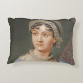 一方がジェーン・オースティンで他方が彼女の本 アクセントクッション (裏面)