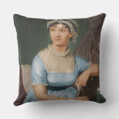 一方がジェーン・オースティンで他方が彼女の本 クッション (裏面)