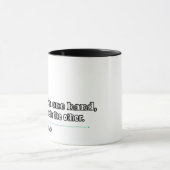 一方のコーヒーは他方の自信で マグカップ (中央)