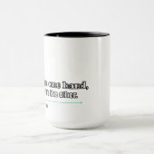 一方のコーヒーは他方の自信で マグカップ (中央)