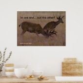 一方の端で/もう一方の端で – ポスターをパーソナライズ ポスター (キッチン)