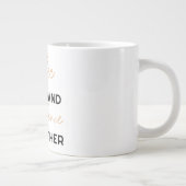 一方の自信のコーヒー ジャンボコーヒーマグカップ (右)