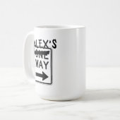 一方向カスタマイズ可能なコーヒーマグ コーヒーマグカップ (正面左)