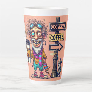"一方向コーヒー"醜いラテマグカップ カフェラテマグ