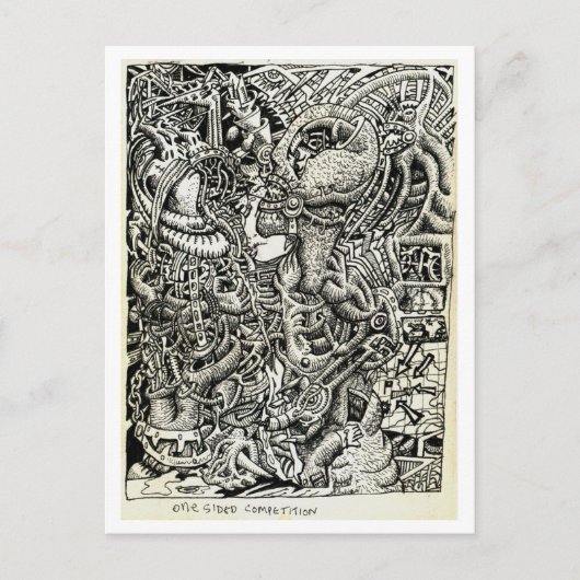 一方的な競争、ブライアン・ベンソン ポストカード (正面)