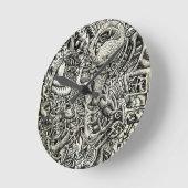 一方的な競争 ラウンド壁時計 (傾斜)