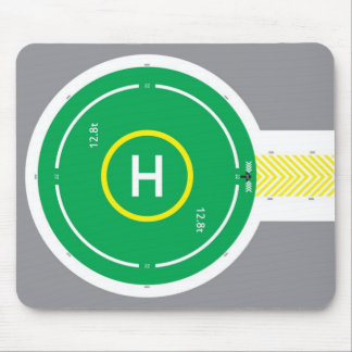 一方通行ヘリデッキのマウスパッドの緑 マウスパッド