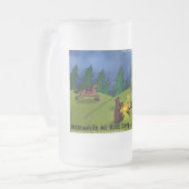 一方@ Boot Camp Teesカーおもしろいドのギフトなど フロストグラスビールジョッキ (正面左)