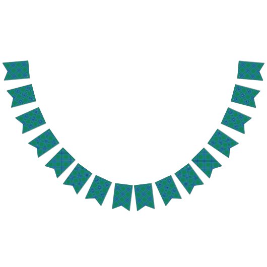 一族のアーヴァインスコットランドのIrwinのタータンチェック バンティングフラッグ (全)