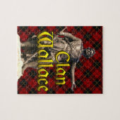 一族のウォーレスのスコットランド人の自由 ジグソーパズル (横)