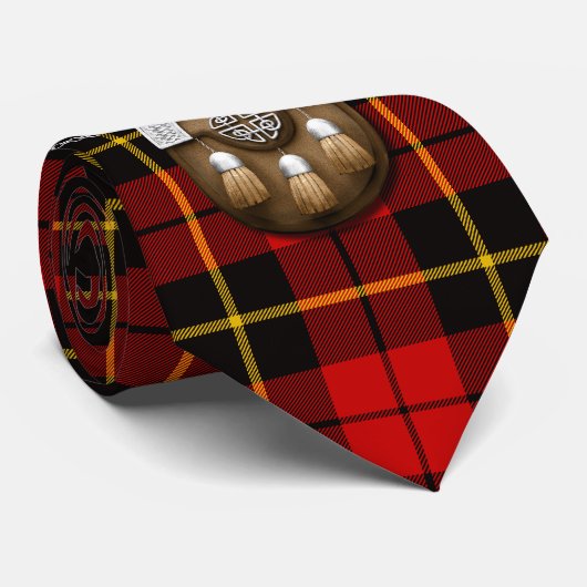 一族のウォーレスのタータンチェックおよびSporran ネクタイ (ロール)