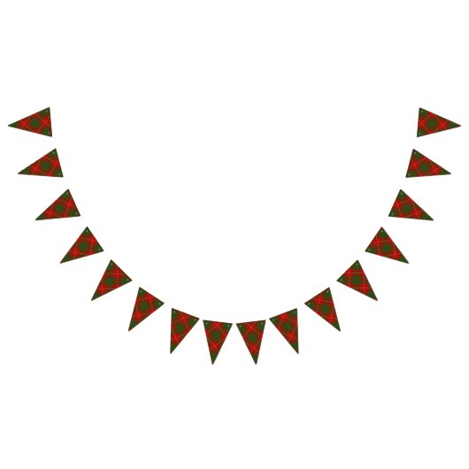 一族のカメロンのスコットランドのタータンチェック バンティングフラッグ (全)