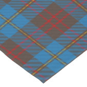 一族のカメロンの狩りのタータンチェック ロングテーブルランナー (コーナー)