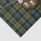 一族のキャンベルタータンチェックおよびSporran 薄葉紙 (詳細)