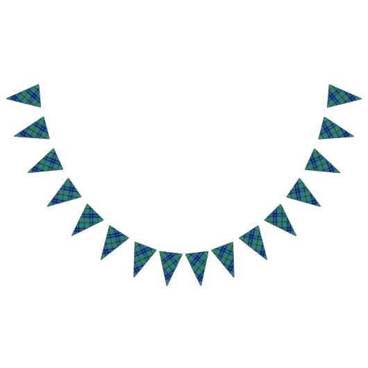 一族のキースのスコットランドのタータンチェック バンティングフラッグ (全)