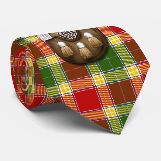 一族のギブソンのタータンチェックおよびSporran ネクタイ (ロール)