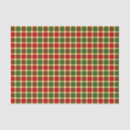 一族のギブソンのタータンチェック 薄葉紙 (正面)