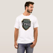 一族のクレイグスコットランドのタータンチェックの王朝 Tシャツ (正面フル)
