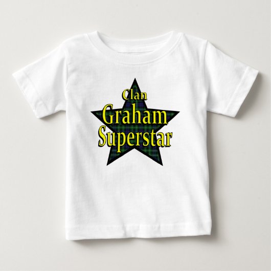 一族のグラハムのスーパースターの乳児のTシャツ ベビーTシャツ (正面)