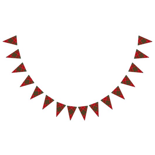 一族のグラントのスコットランドのタータンチェック バンティングフラッグ (全)