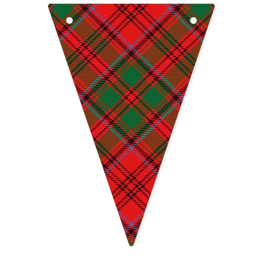 一族のグラントのスコットランドのタータンチェック バンティングフラッグ (第2の旗)