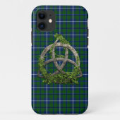 一族のダグラスのケルト族の三位一体の結び目およびタータンチェック Case-Mate iPhoneケース (裏面)