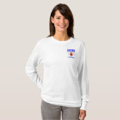 一族のダグラスの女性長いSleave Tシャツ (正面フル)
