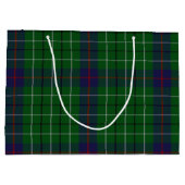 一族のダンカンのカラフルな格子縞の大きくカスタムなギフトバッグ ラージペーパーバッグ (裏面)