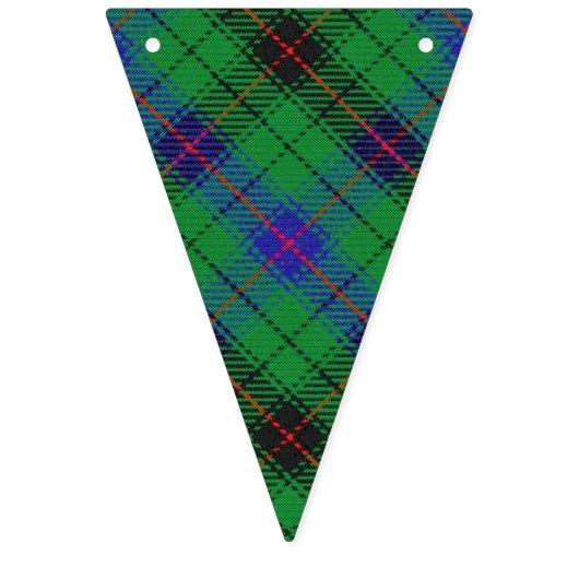 一族のデイヴィッドソンのスコットランドのタータンチェック バンティングフラッグ (第3の旗)
