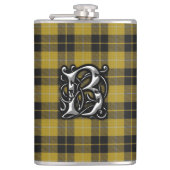 一族のバークレイの服のタータンチェックの古いスコットランドのフラスコ フラスク (正面)