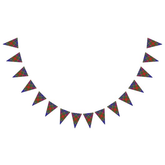 一族のマクベスのスコットランドのタータンチェック バンティングフラッグ (全)