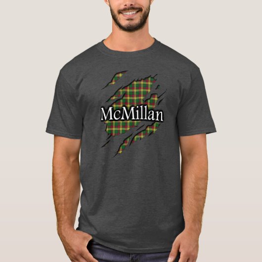 一族のマクミランMcMillanタータンチェックの精神のワイシャツ Tシャツ (正面)