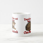 一族のマッキントッシュのTouchない猫の馬蝿の幼虫手袋 コーヒーマグカップ (中央)