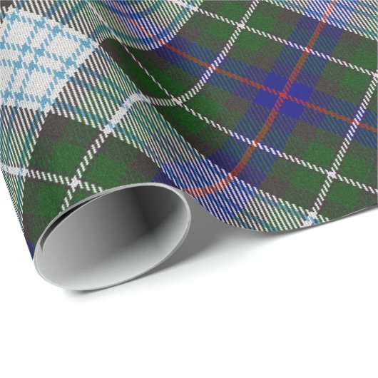 一族のマッケンジーの服のタータンチェック ラッピングペーパー (ロールコーナー)