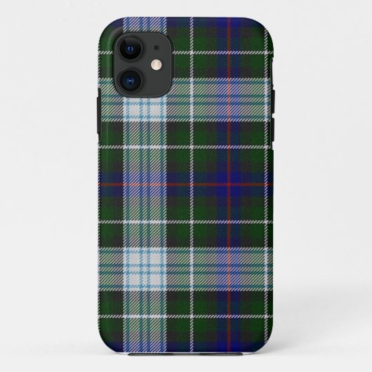 一族のマッケンジーの服のタータンチェック Case-Mate iPhoneケース (裏面)